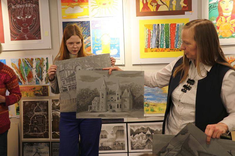 Visiting art school in Jurmala