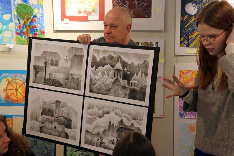 Visiting art school in Jurmala