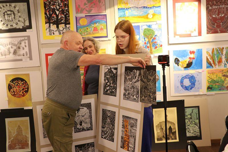 Visiting art school in Jurmala