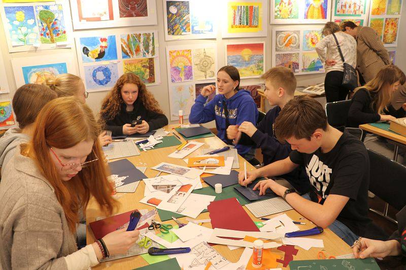 Visiting art school in Jurmala